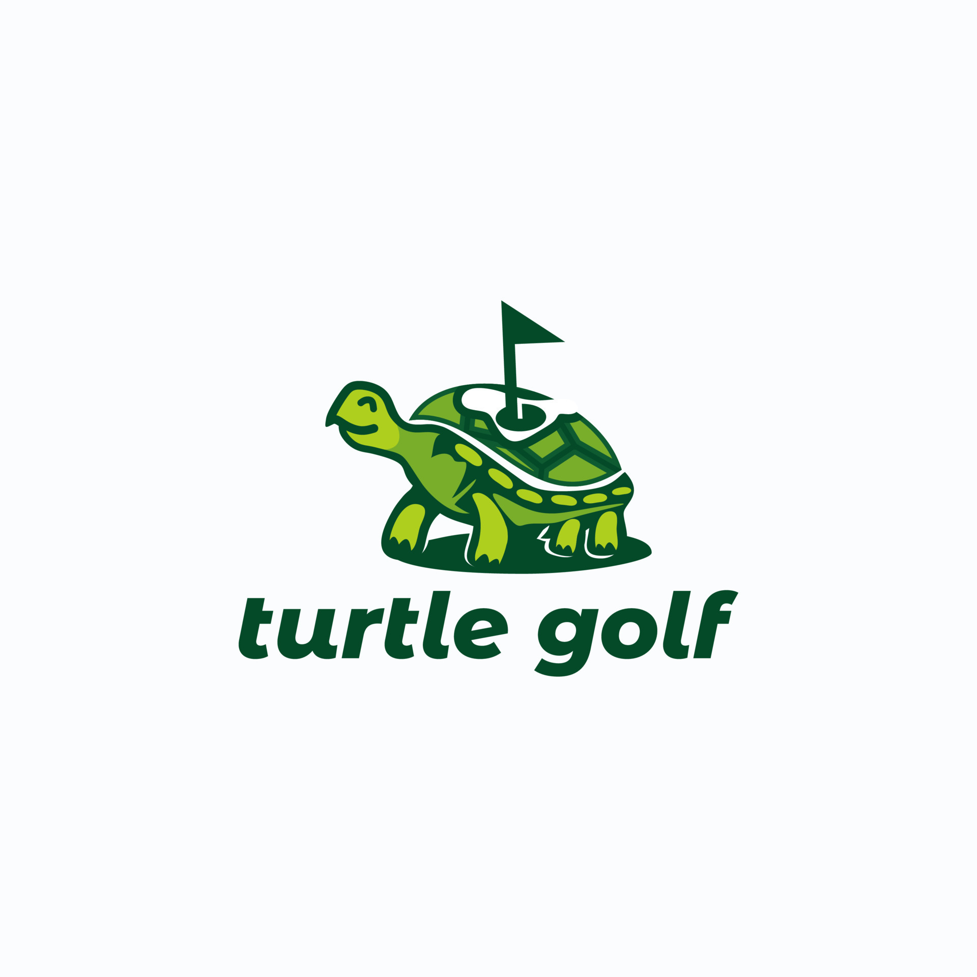 turtle golf logo 9670201 Vector Art at Vecteezy