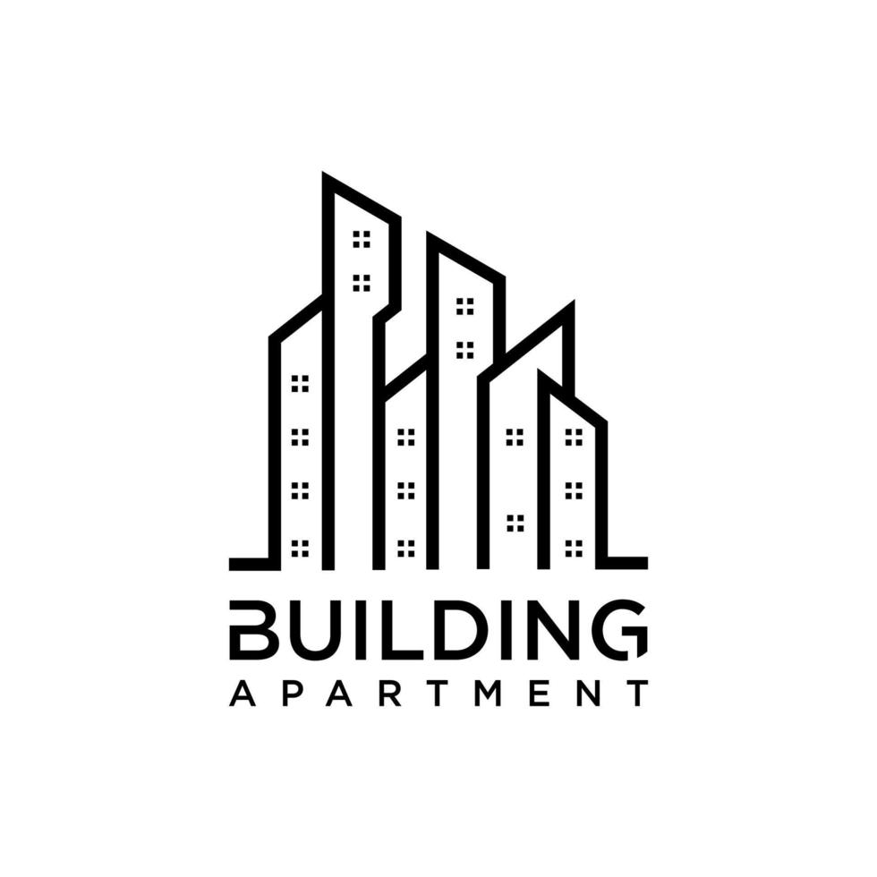 building apartment logo design inspiration isolated background vector