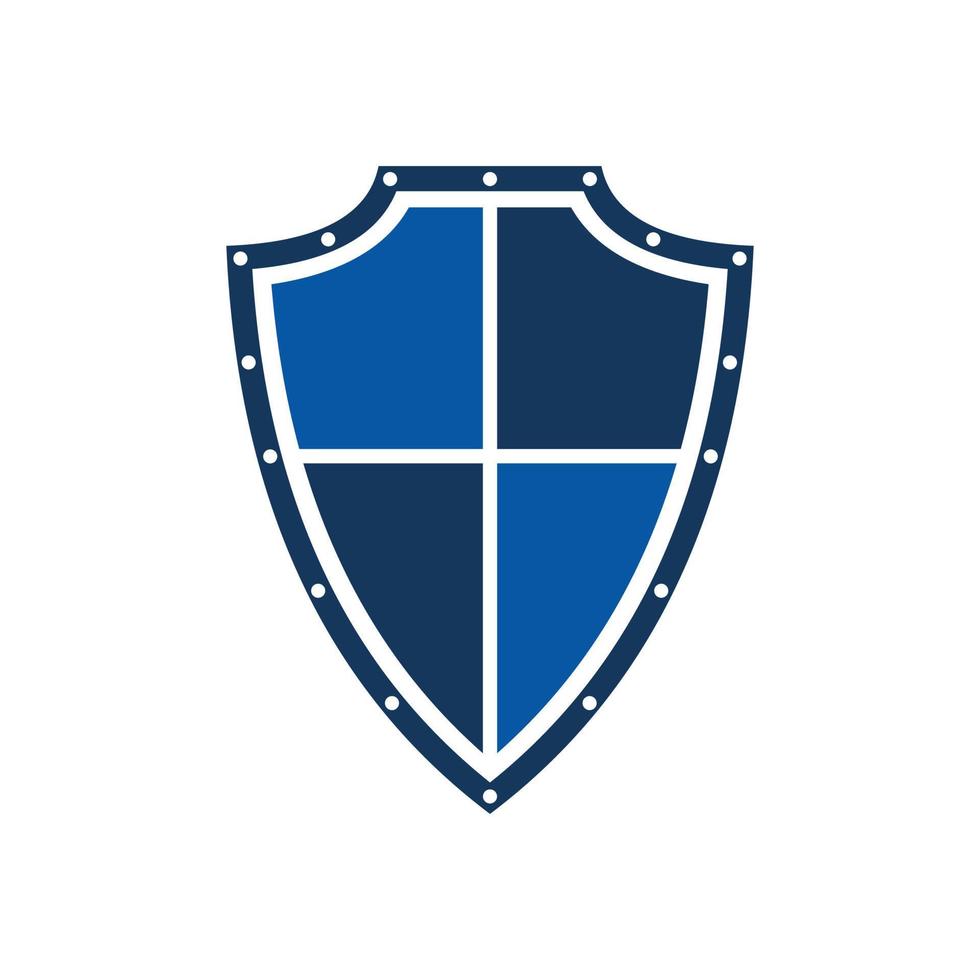 shield old logo vector illustration isolated background