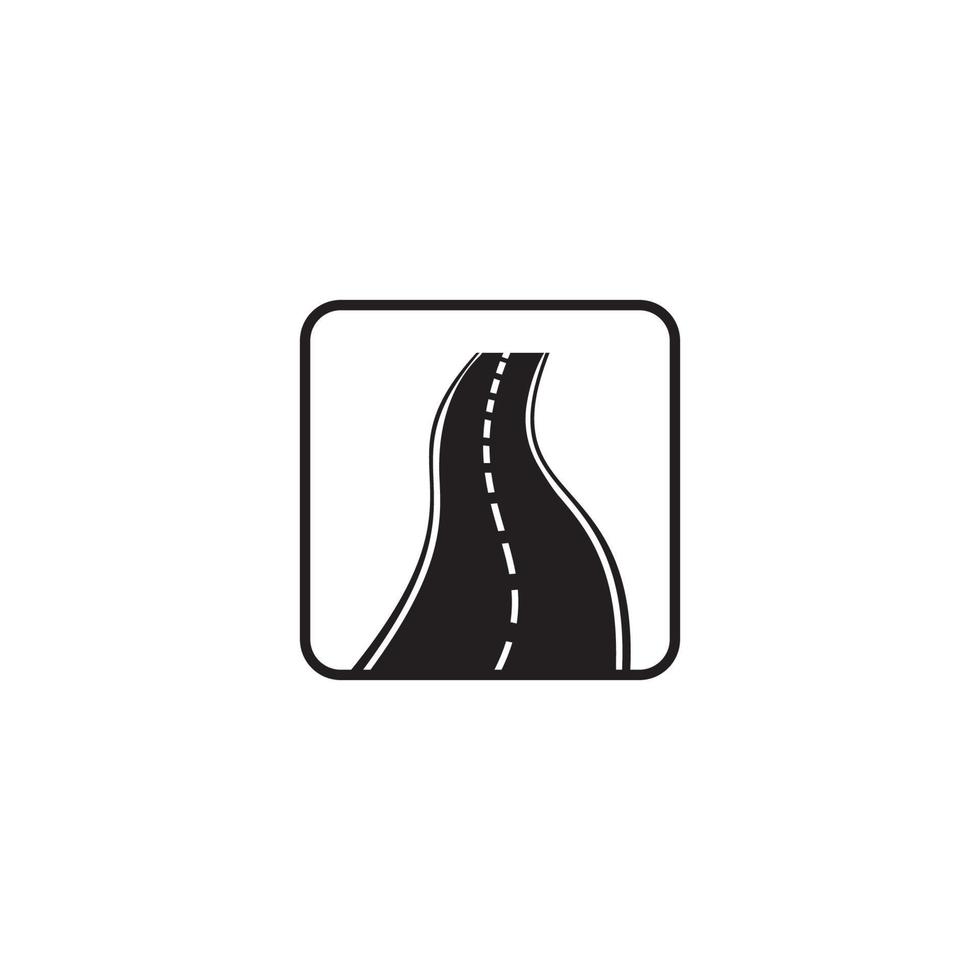 plantilla de diseño de ilustración de vector de icono de carretera