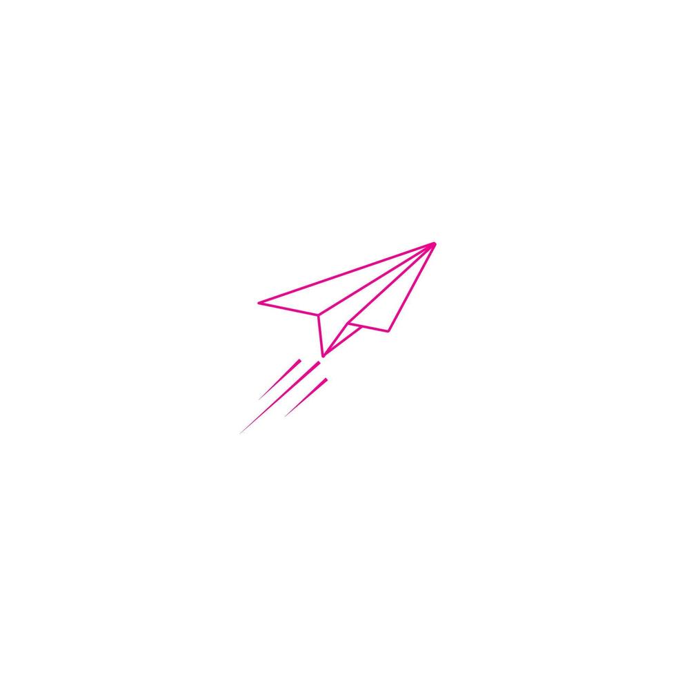 Paper plane icon vector illustration design template