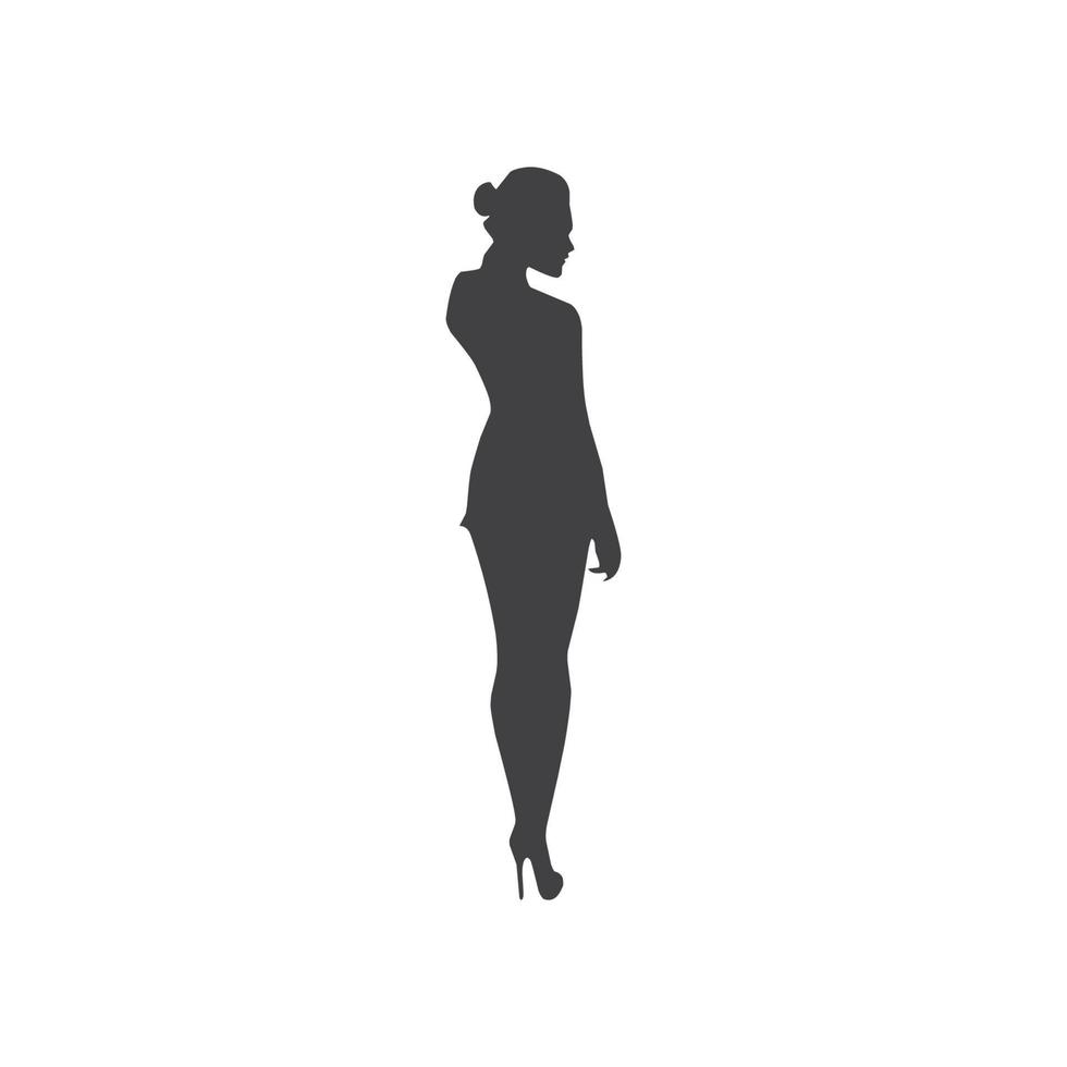 model girl icon vector