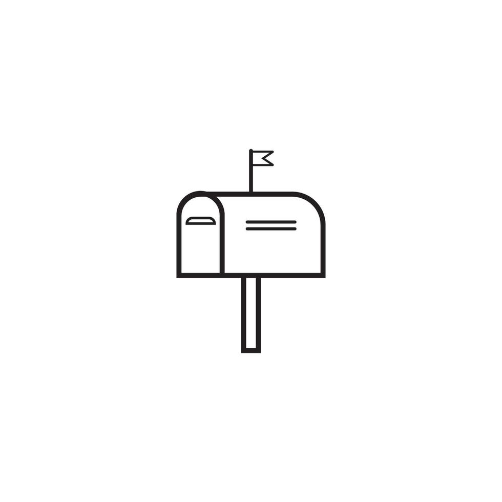 Mail box icon vector illustration design template