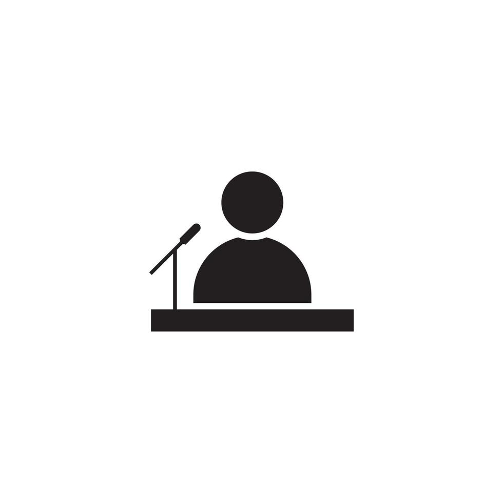 Public speaker icon vector illustration design template