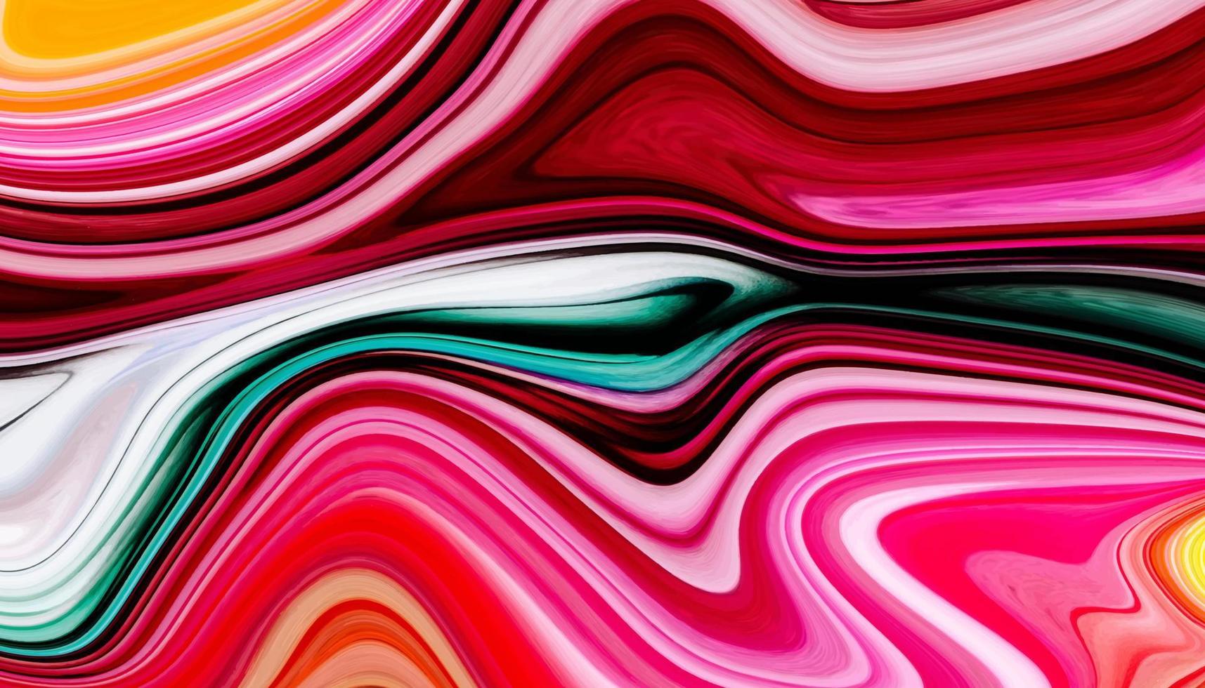 Modern and trendy abstract colorful liquid marble paint background Premium Vector