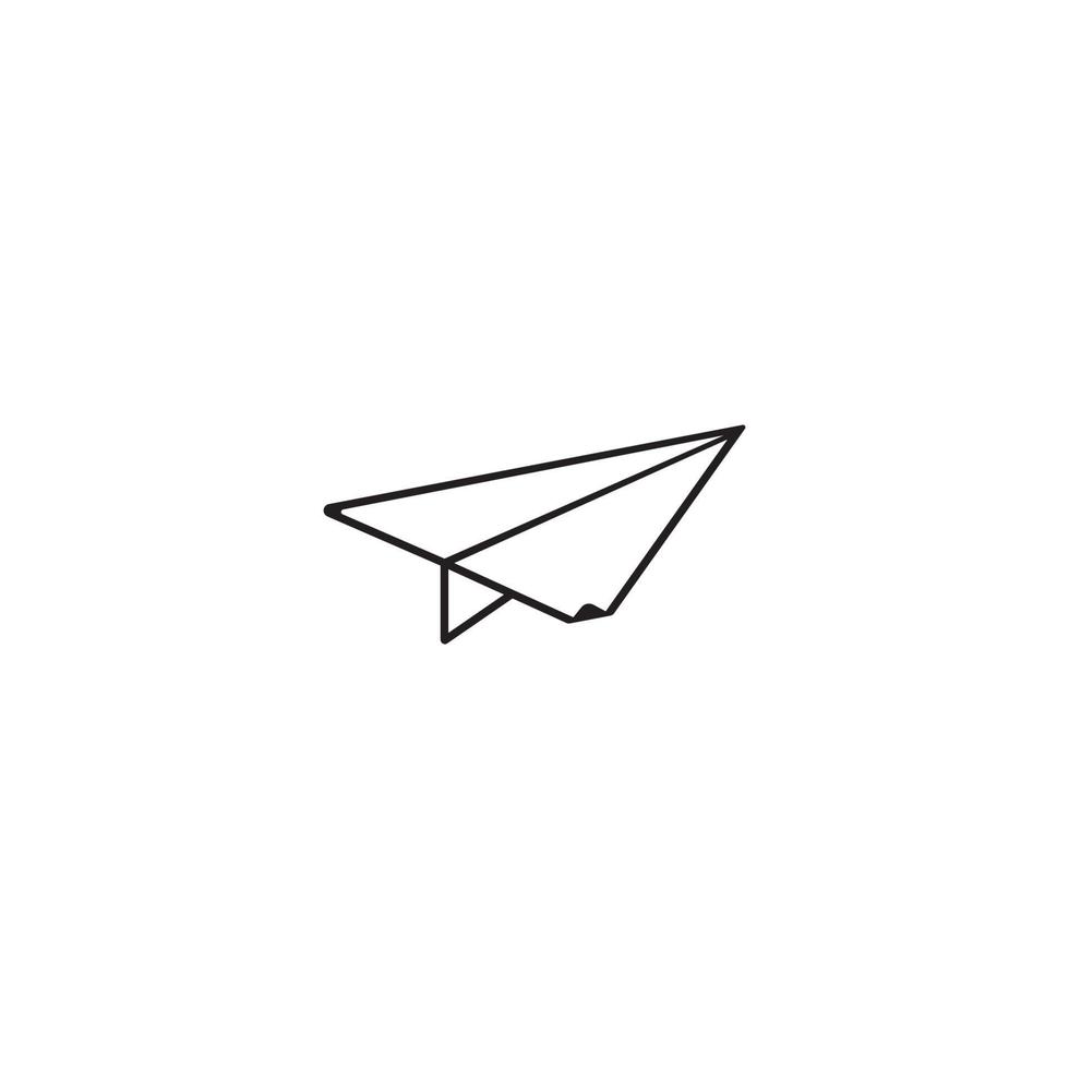 Paper plane icon vector illustration design template