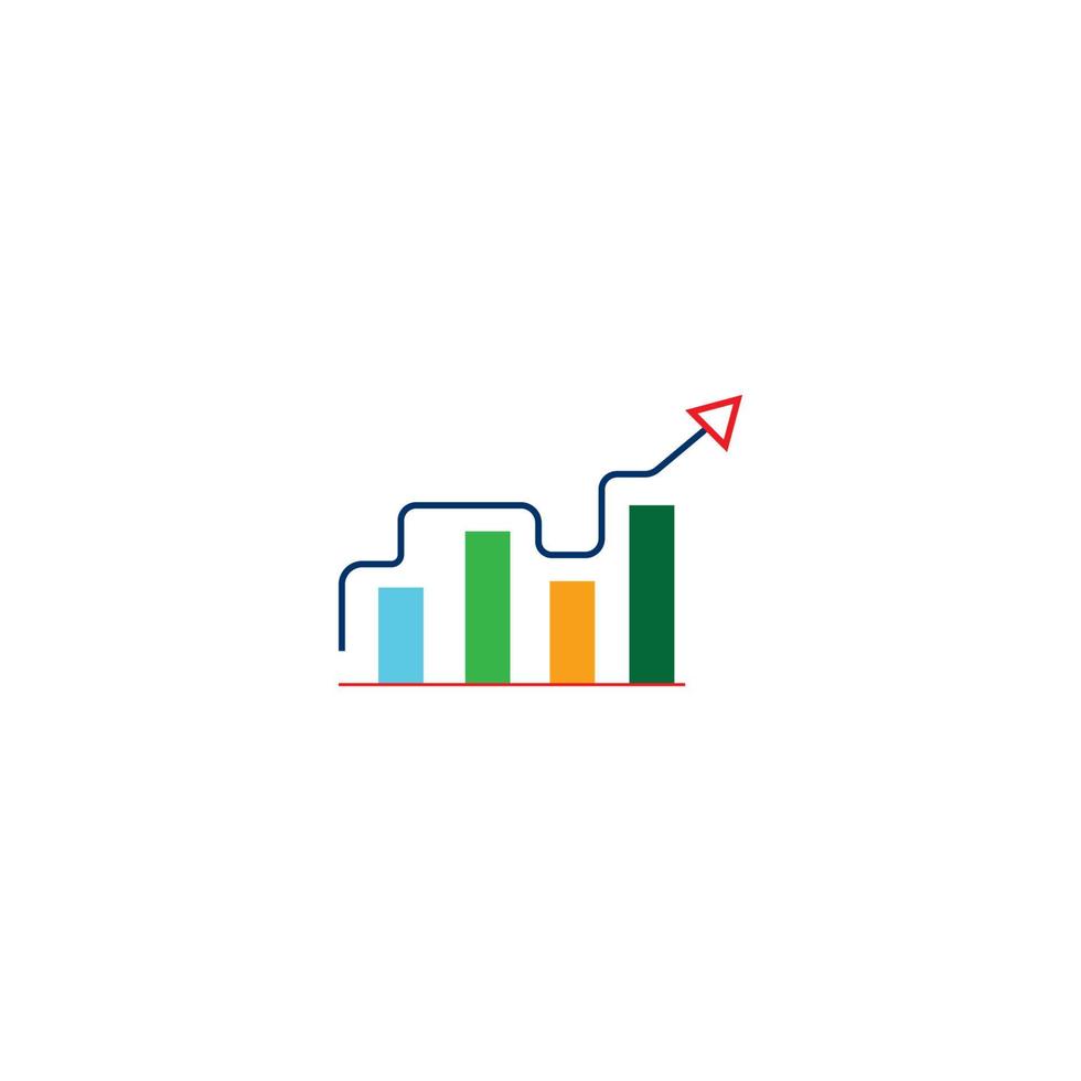 Statistics icon vector illustration design template