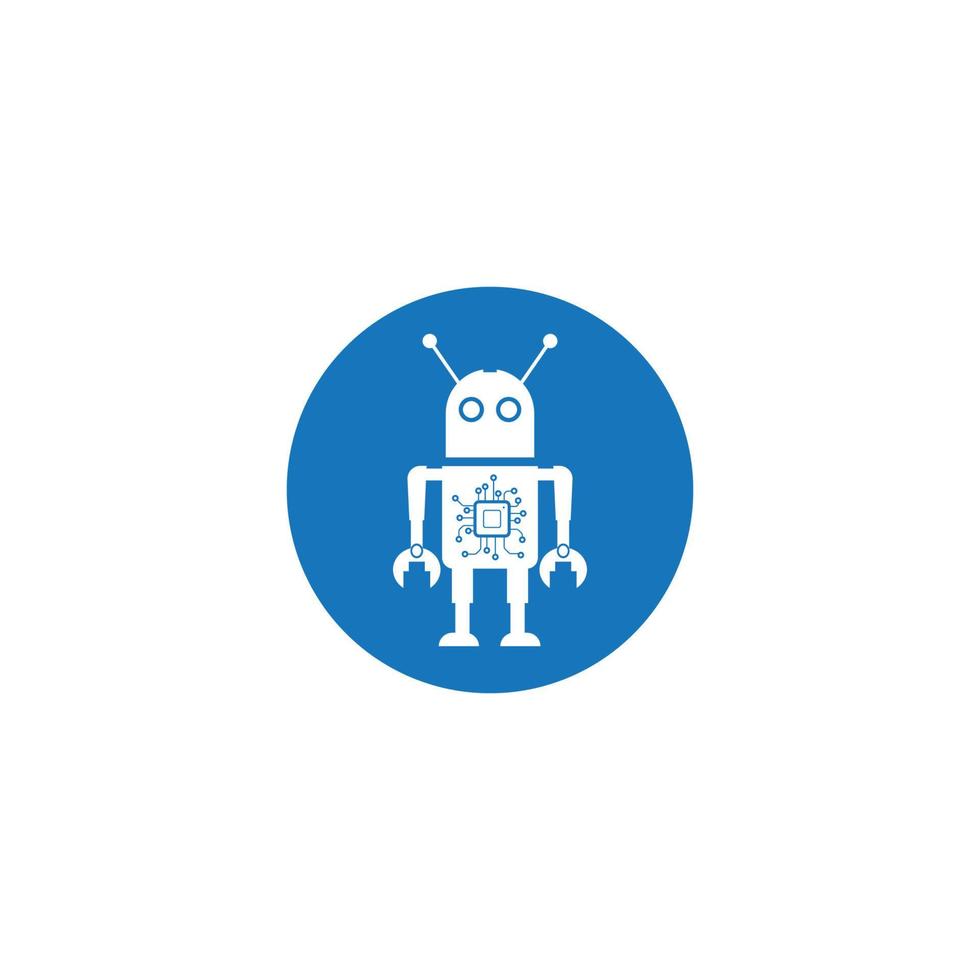 Robot icon vector illustration design template