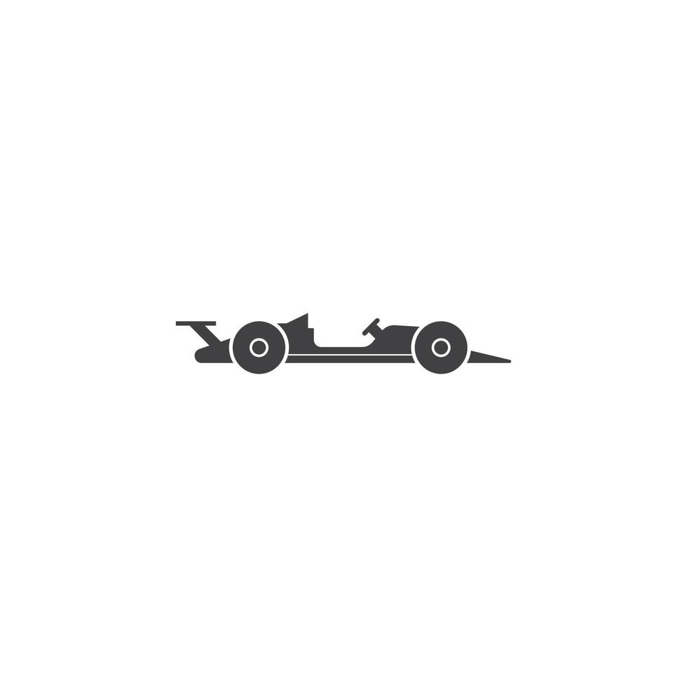 Diseño de plantilla de ilustración de vector de icono de coche de carreras.