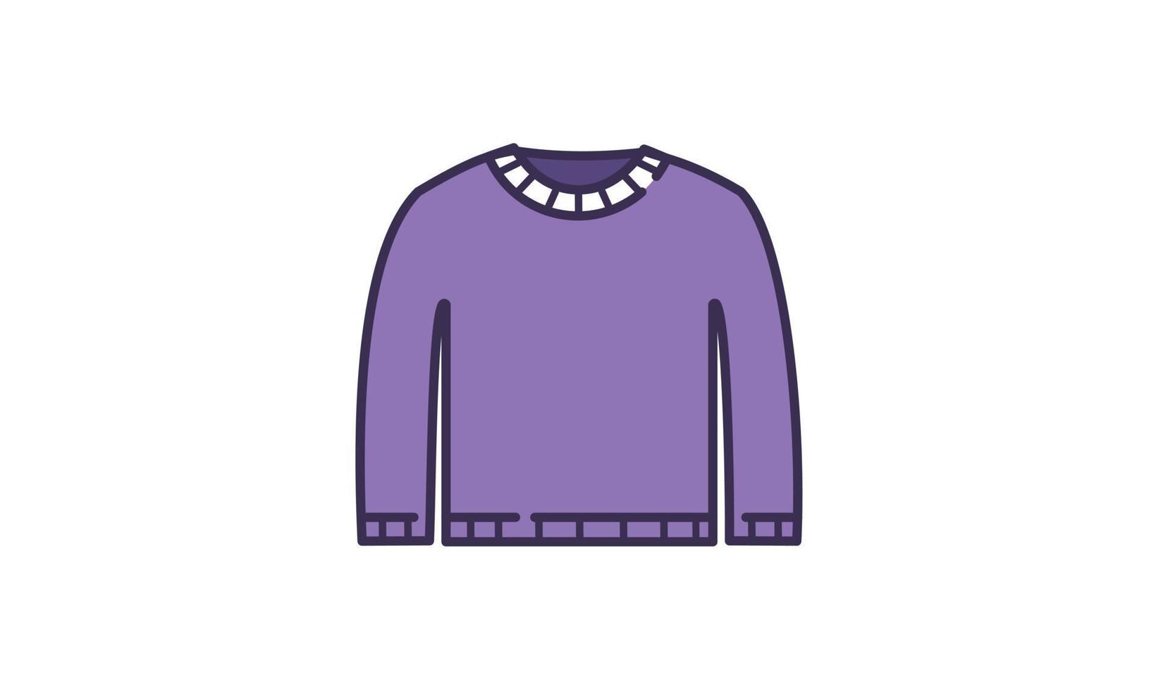 diseño de ilustración de vector de suéter