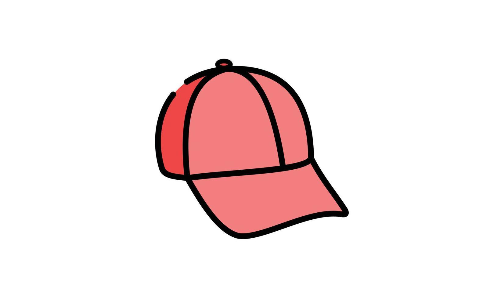 diseño de ilustración de vector de sombrero simple