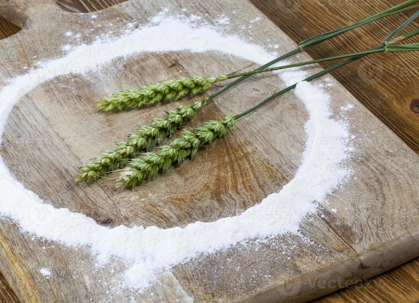 wheat ears, close up photo