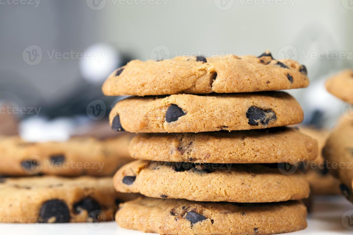 wheat flour cookies and chocolate photo