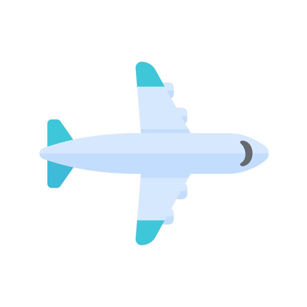 Passenger plane flying in the sky side view. travel concept vector