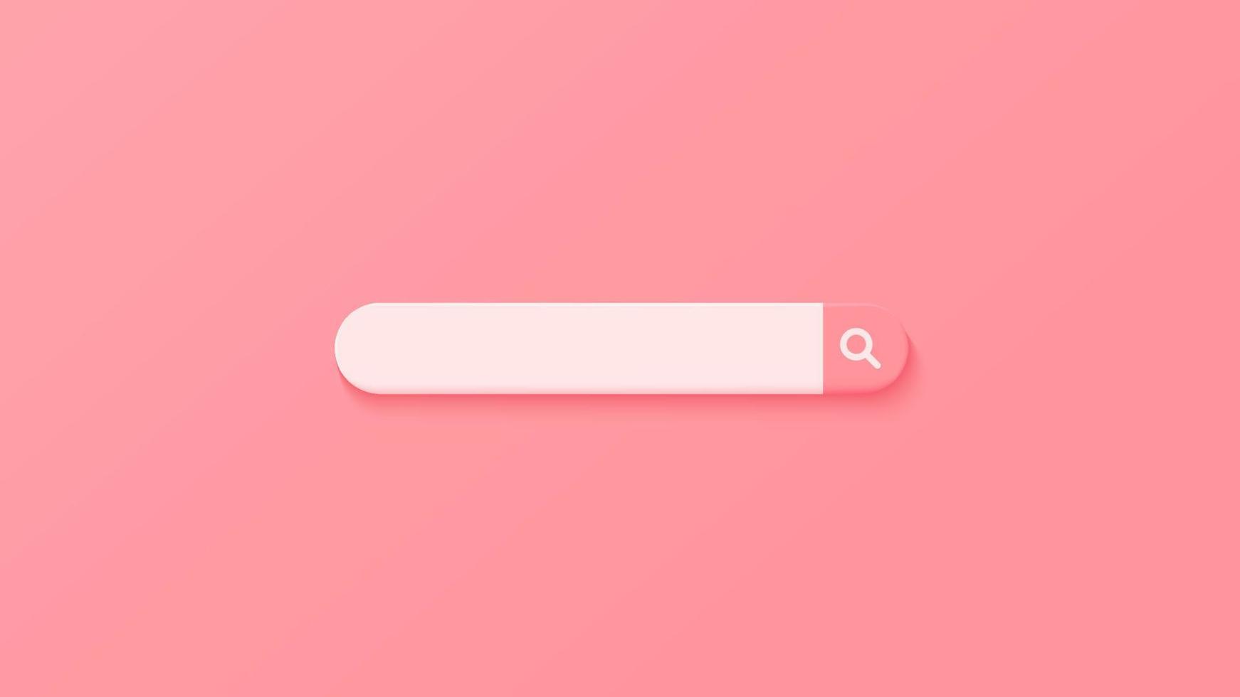 Minimal search bar. Simple and modern search bar design. vector