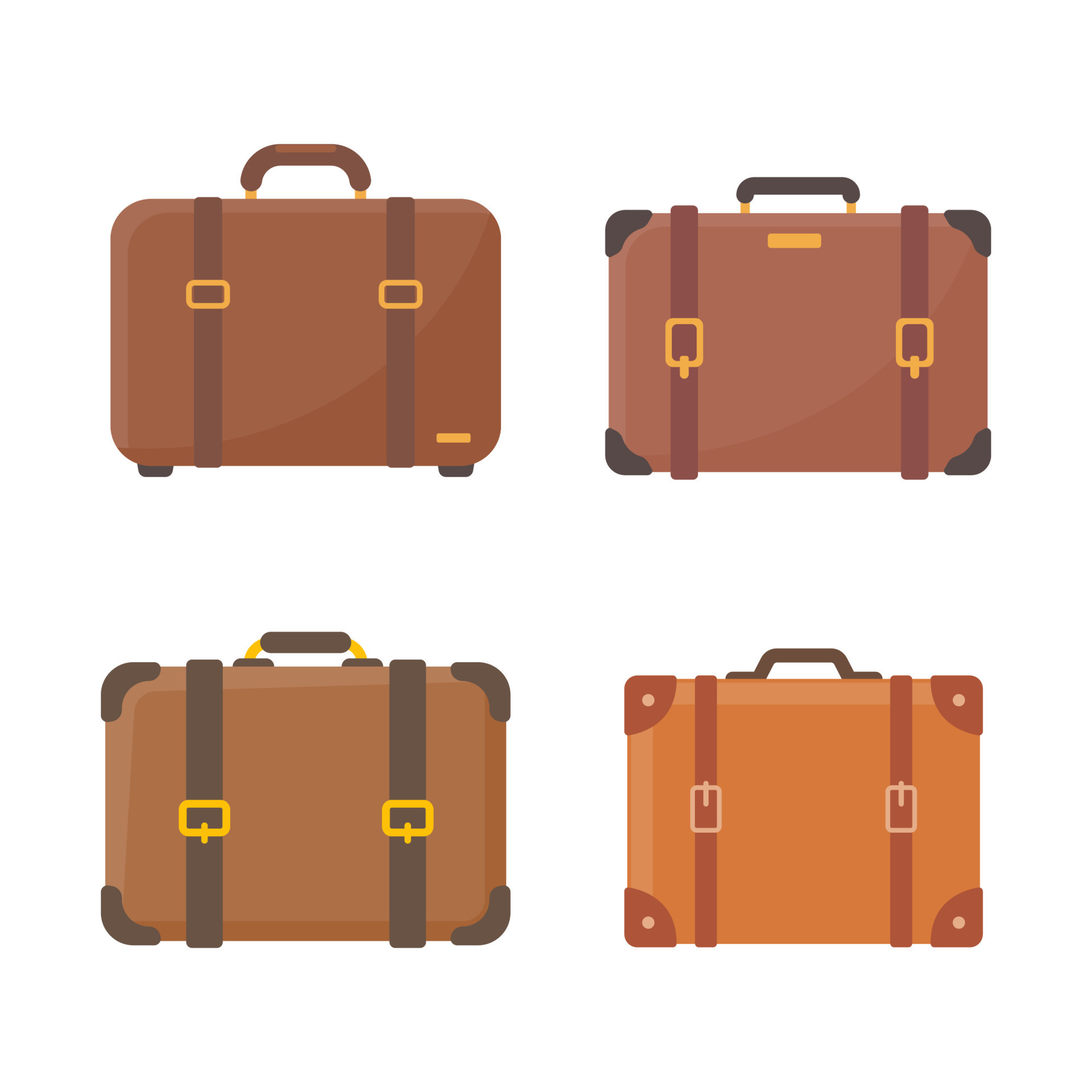 luggage for boarding a plane to travel on vacation 9671127 Vector Art ...