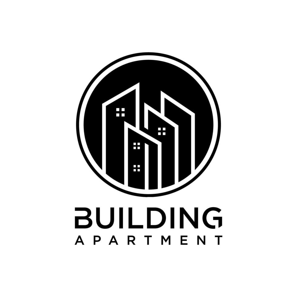 building apartment logo design inspiration isolated background vector