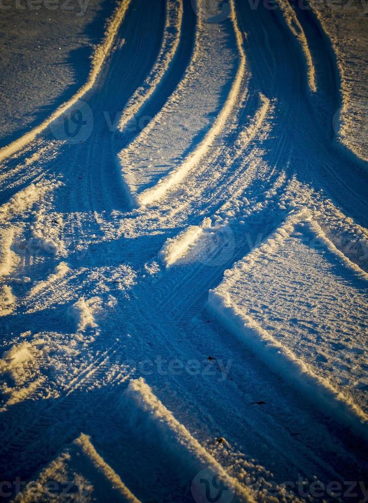 Road in winter photo