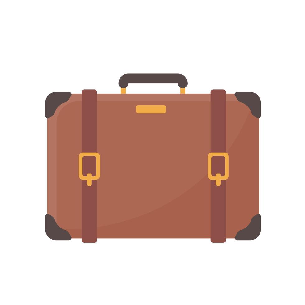 luggage for boarding a plane to travel on vacation vector