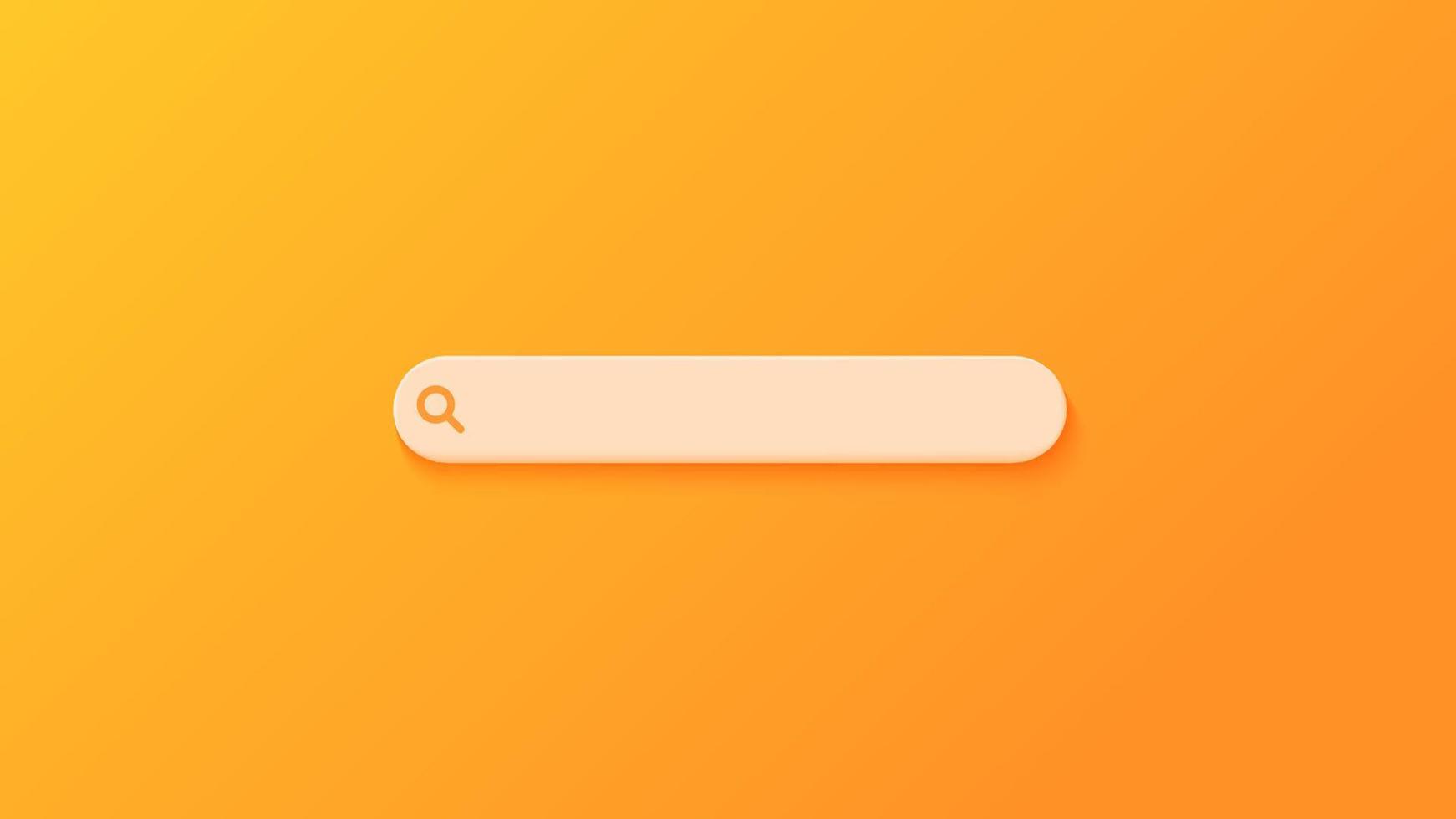 Minimal search bar. Simple and modern search bar design. vector
