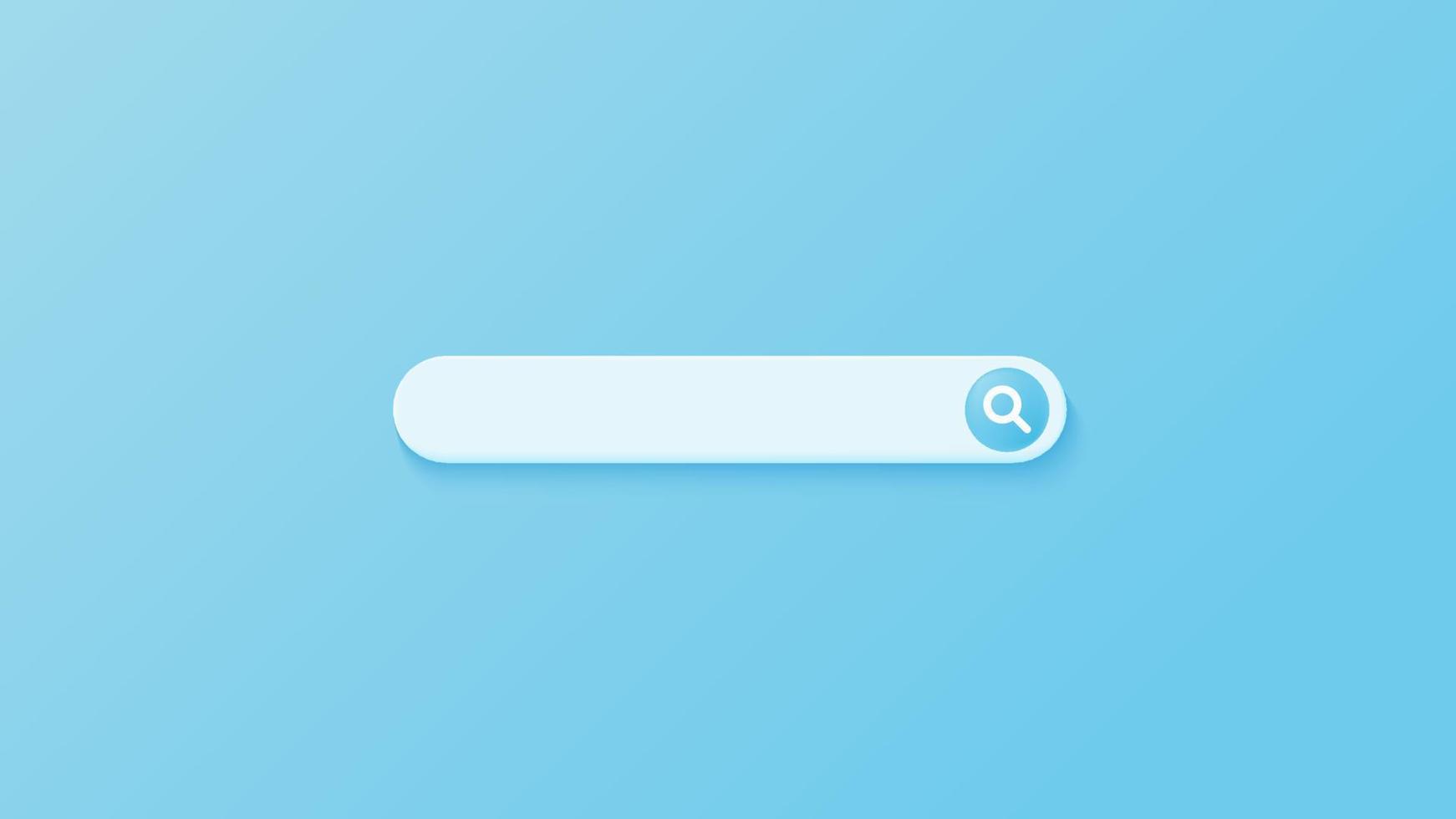 Minimal search bar. Simple and modern search bar design. vector