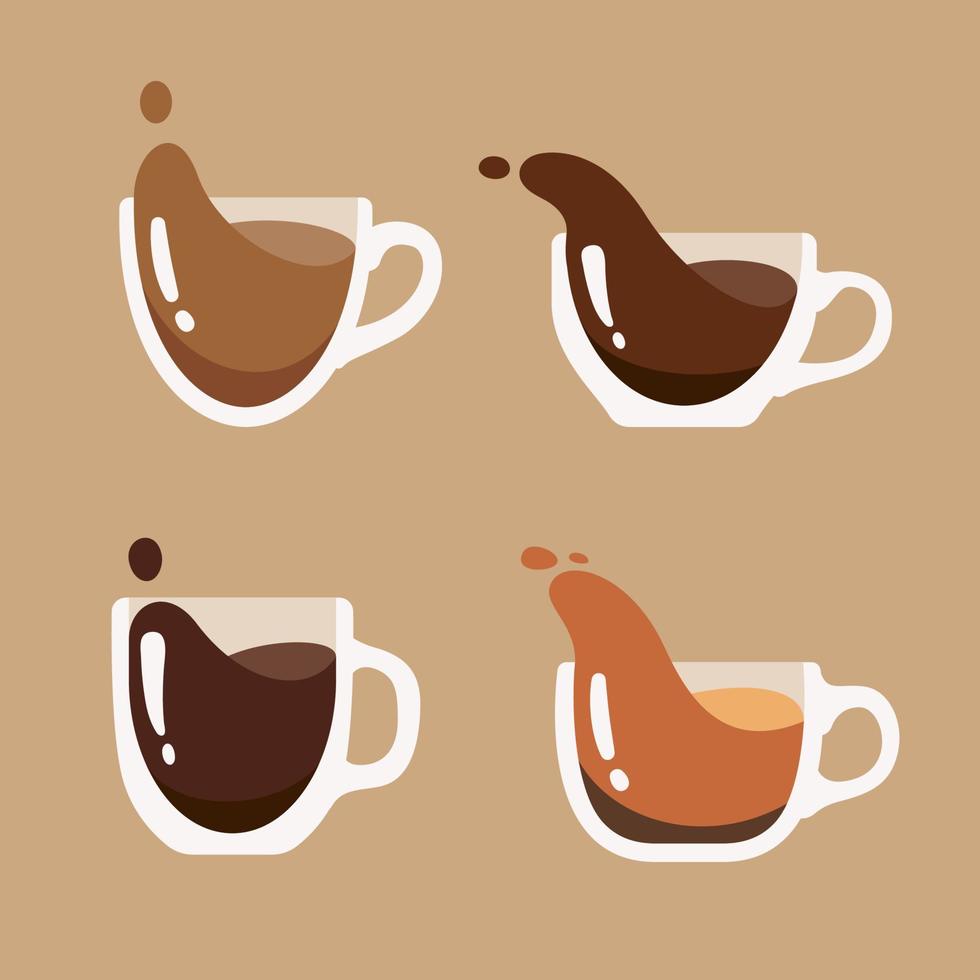 simple coffee cup vector For the hot drink menu in the cafe