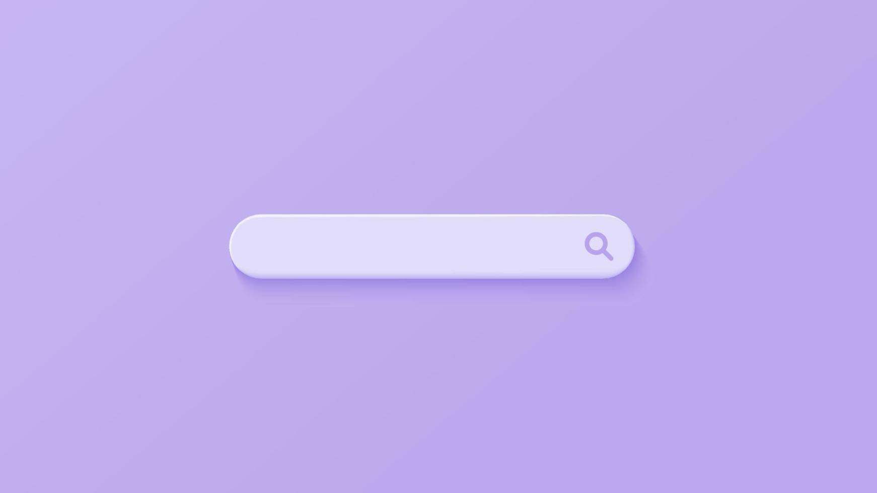 Minimal search bar. Simple and modern search bar design. vector