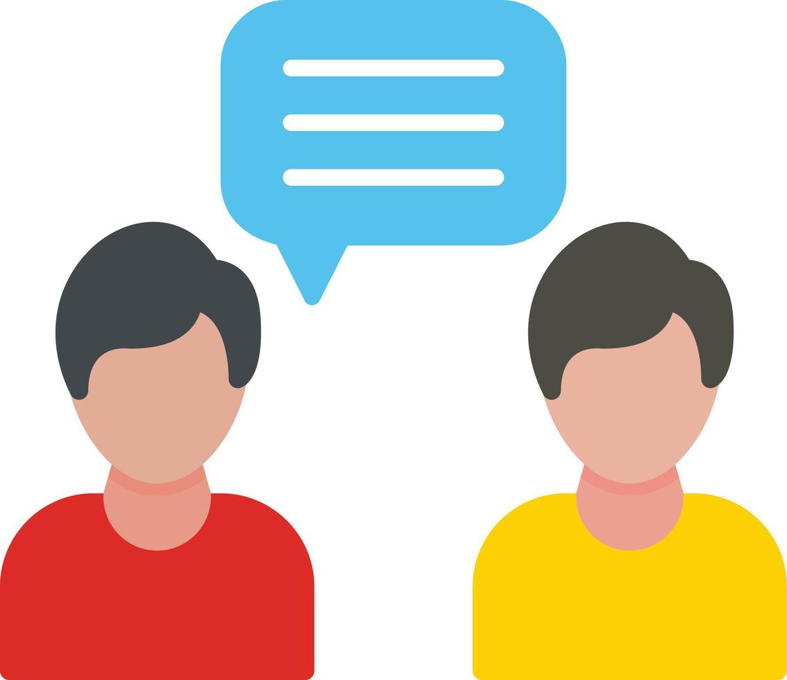 Conversation Flat Icon vector
