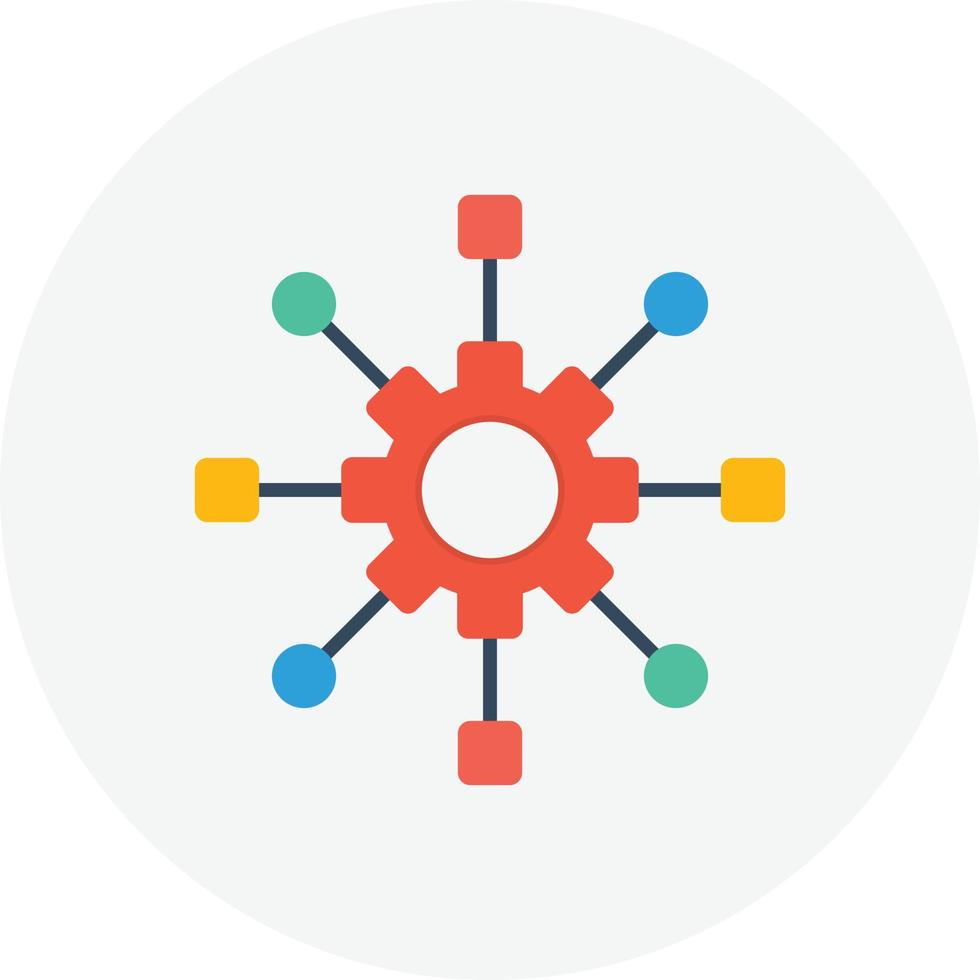 círculo plano del algoritmo vector