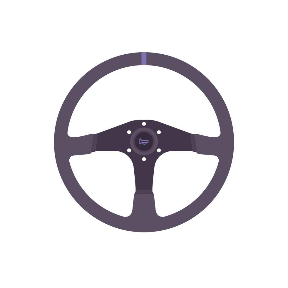ilustración plana del volante. elemento de diseño de icono limpio sobre fondo blanco aislado vector