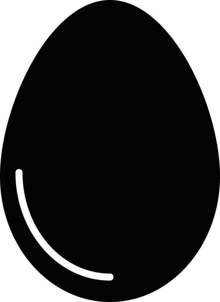 Egg Glyph Icon vector