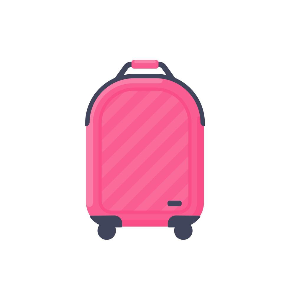 luggage for boarding a plane to travel on vacation vector