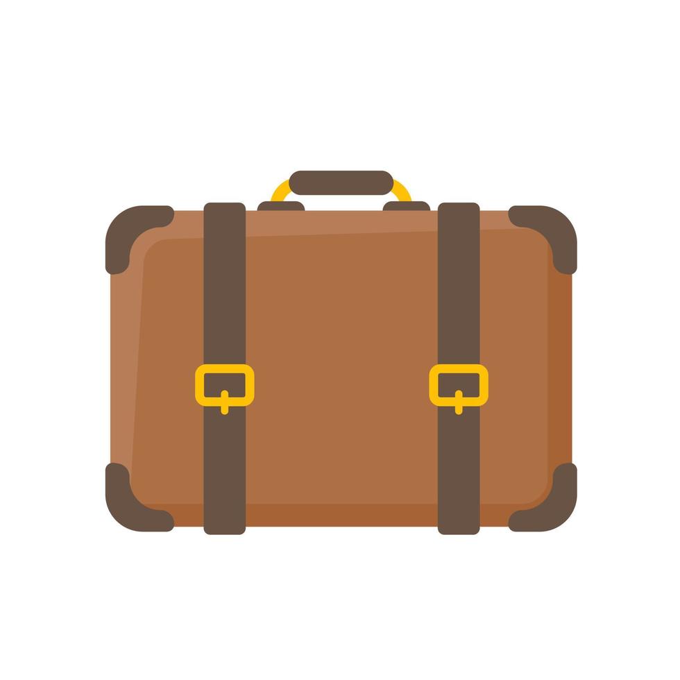 luggage for boarding a plane to travel on vacation vector