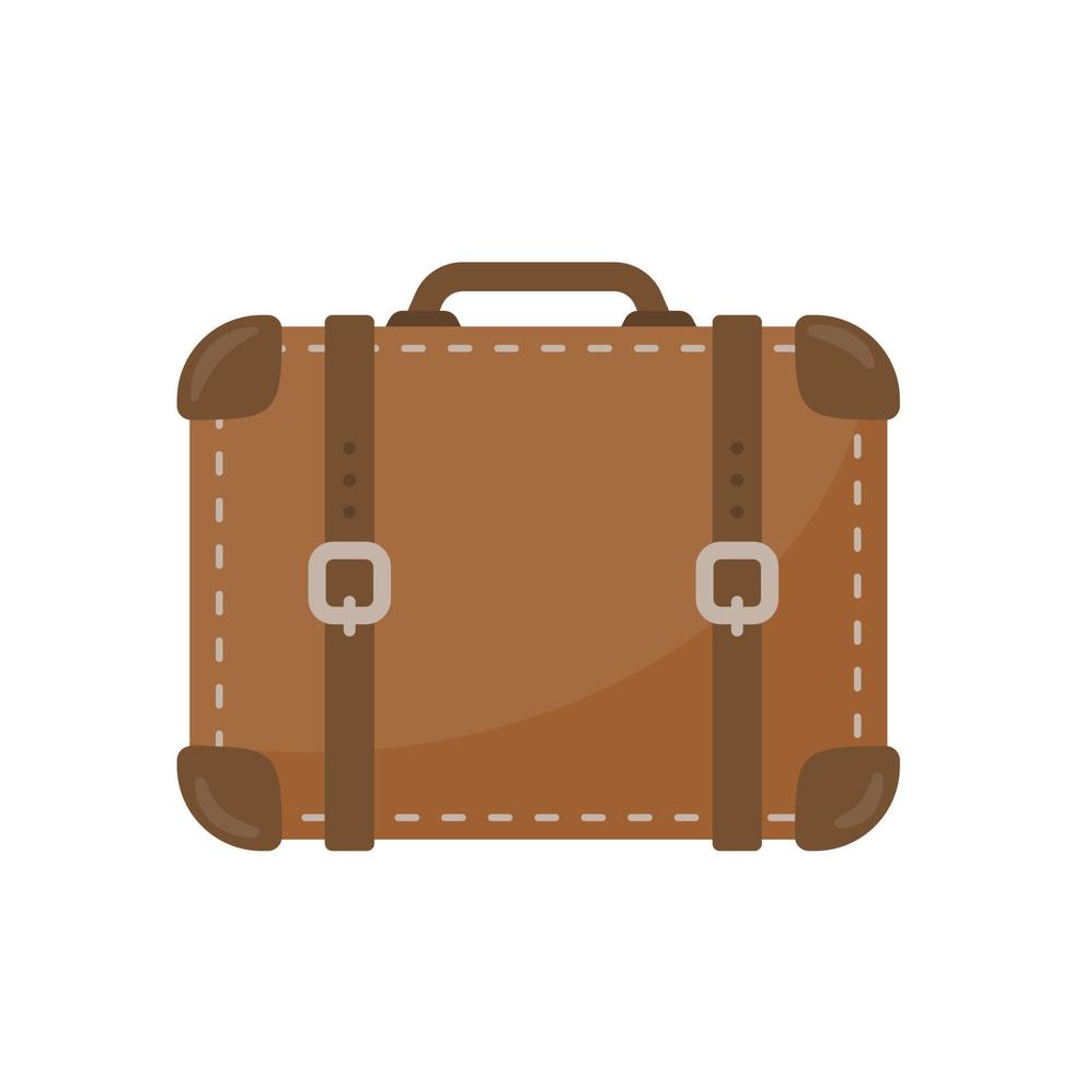 luggage for boarding a plane to travel on vacation vector