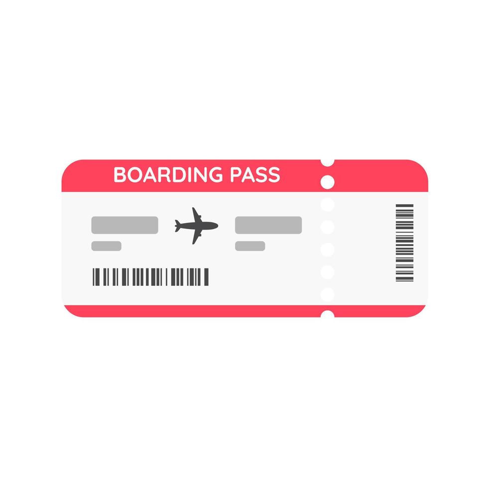 air ticket Specify flight details and travel time. for traveling with airlines vector