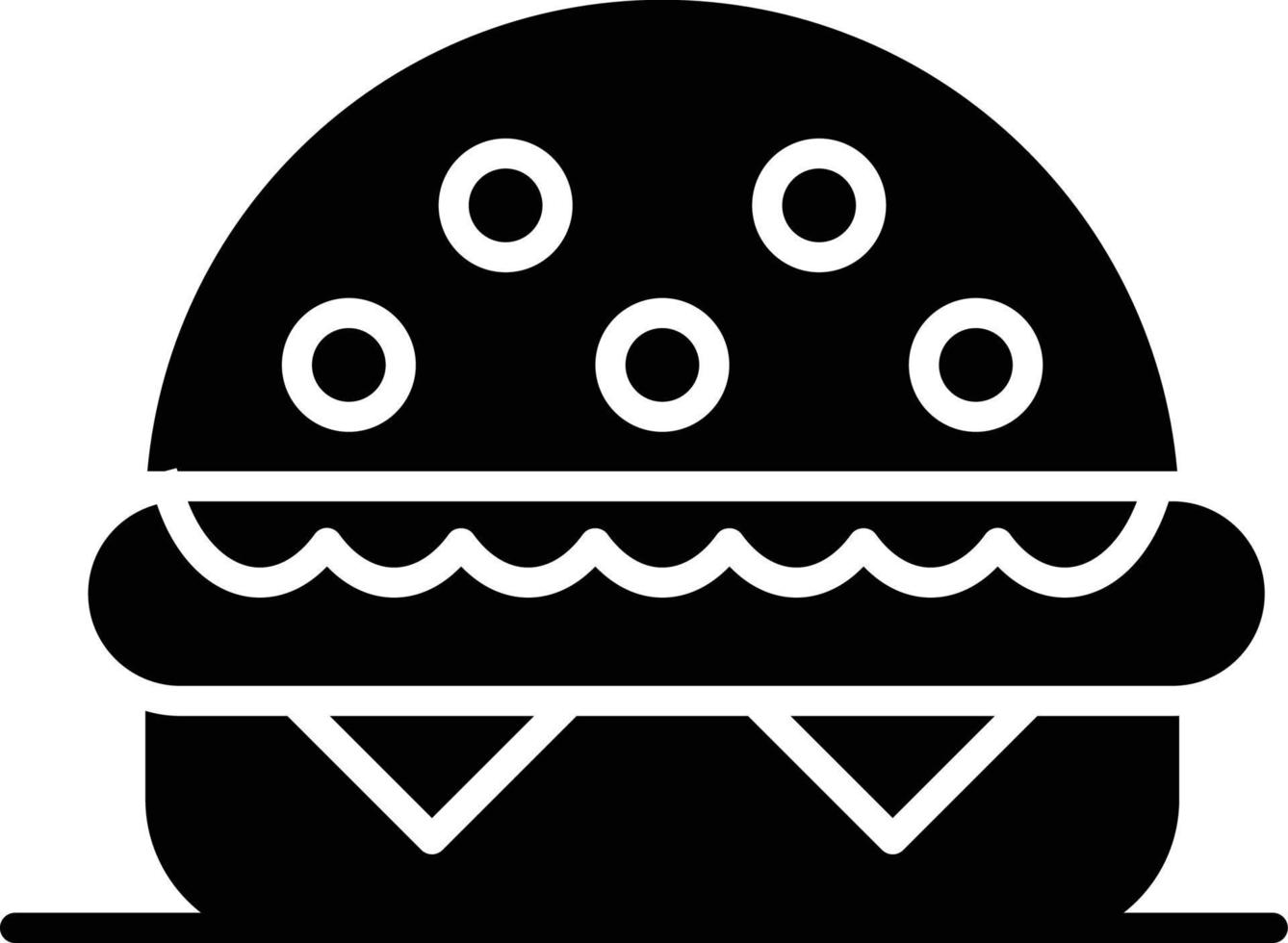 Burger Glyph Icon vector