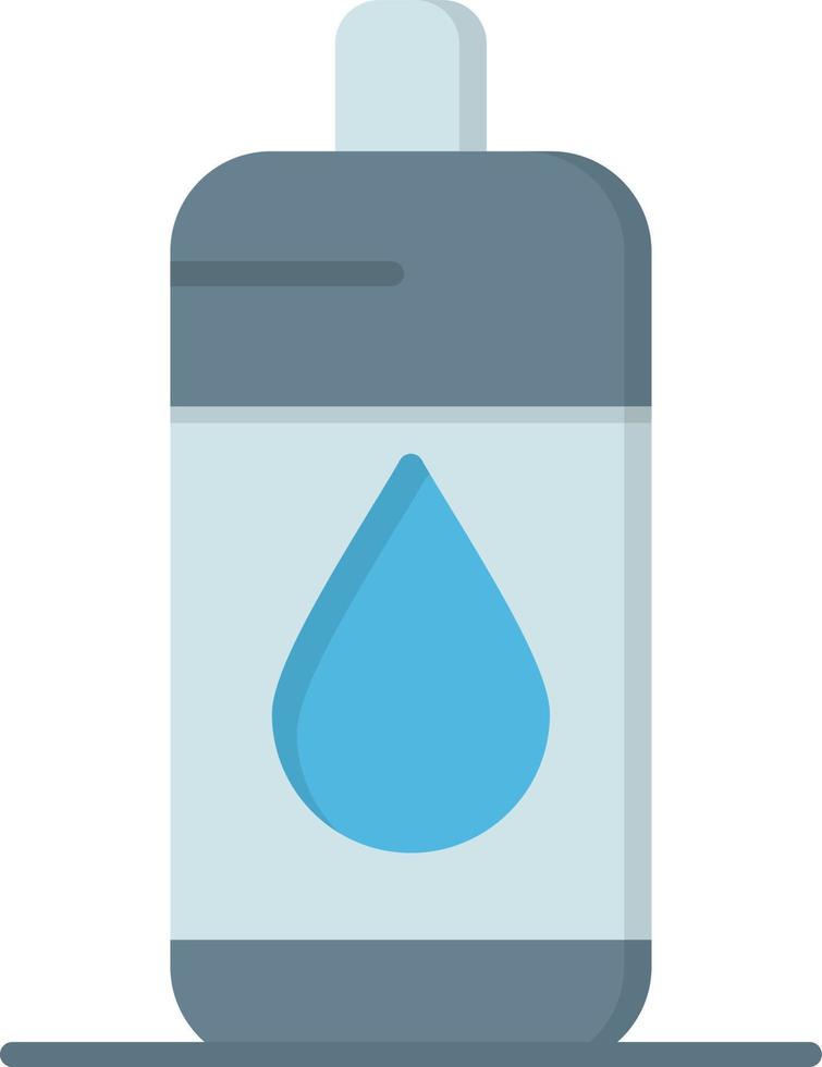 icono de botella de agua plana vector