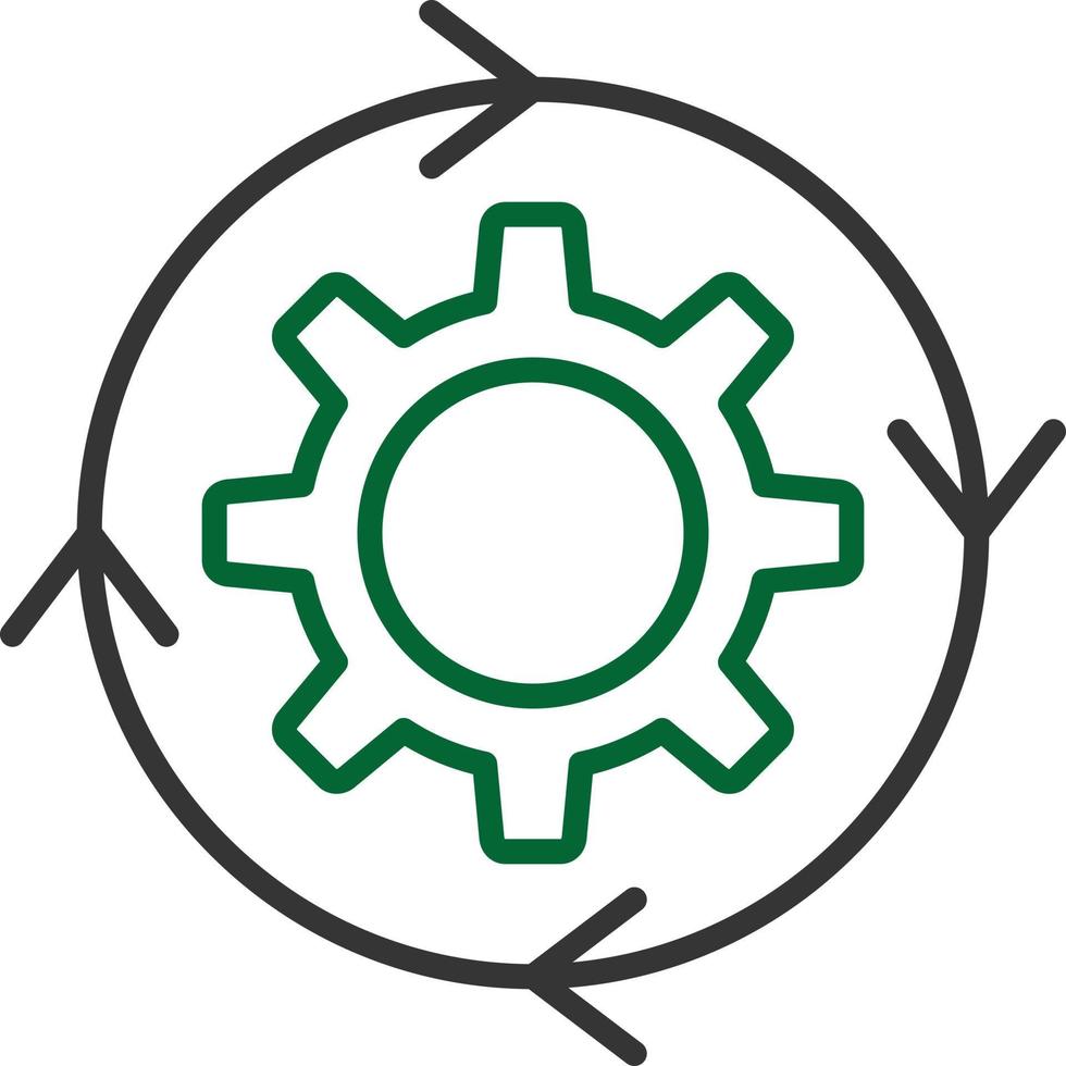 Iteration Line Two Color vector