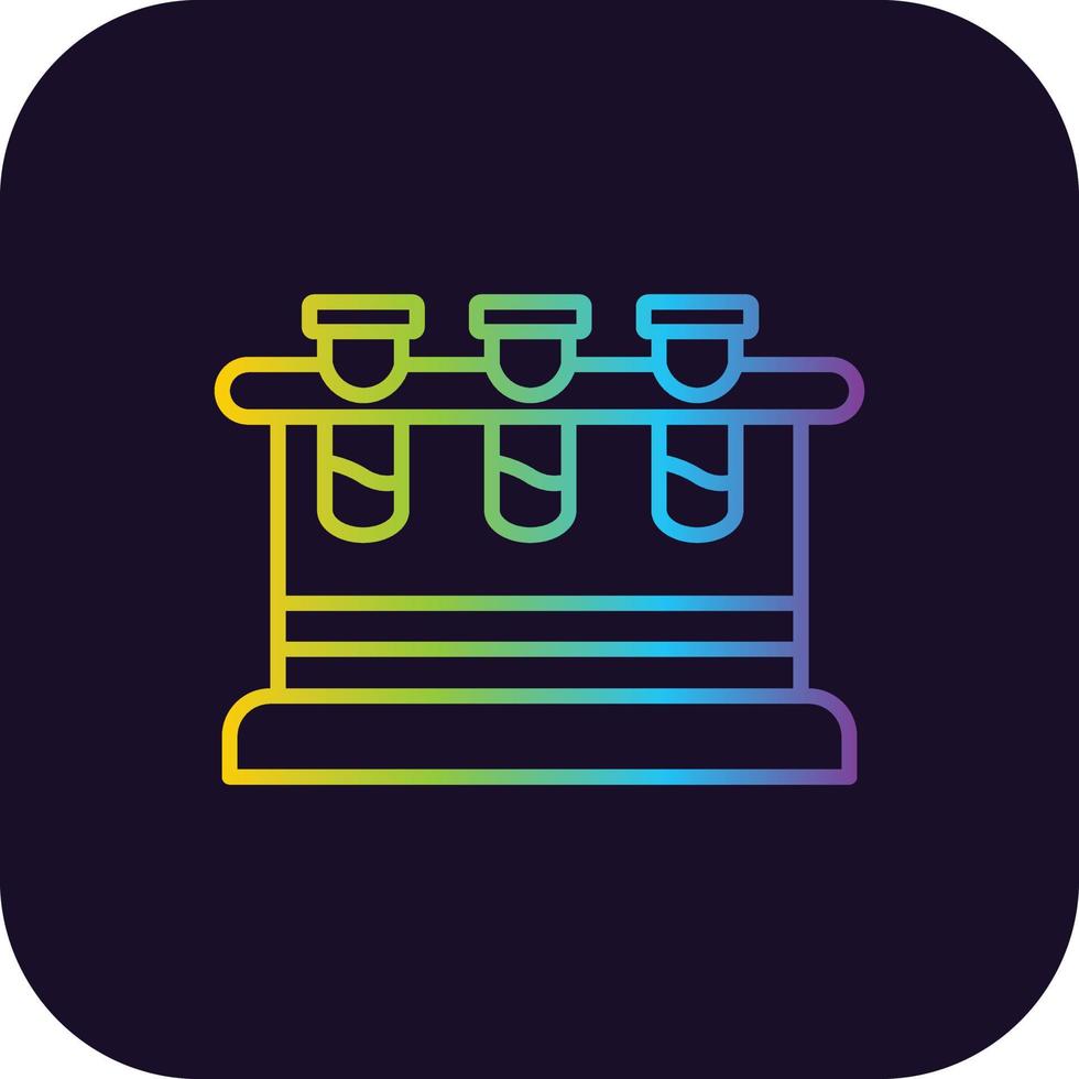 Sample Tubes Gradient Icon vector