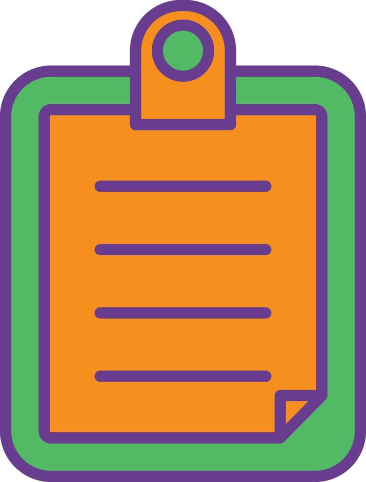 List Line Filled Two Color vector