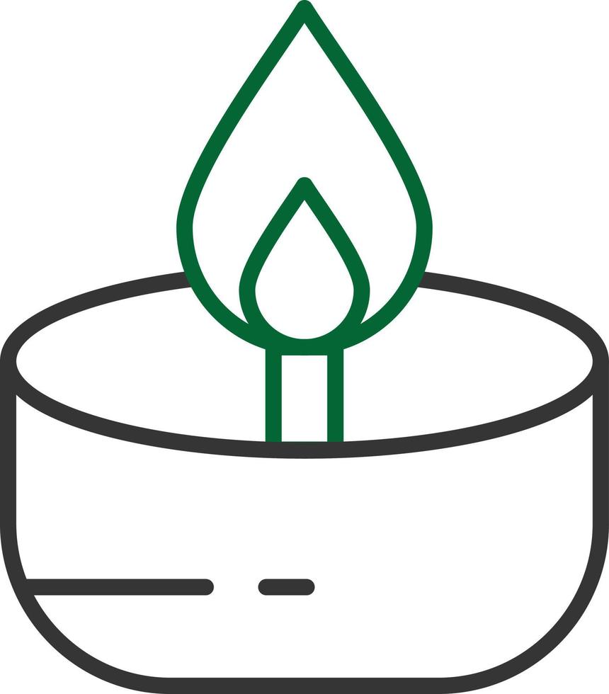 Oil Lamp Line Two Color vector