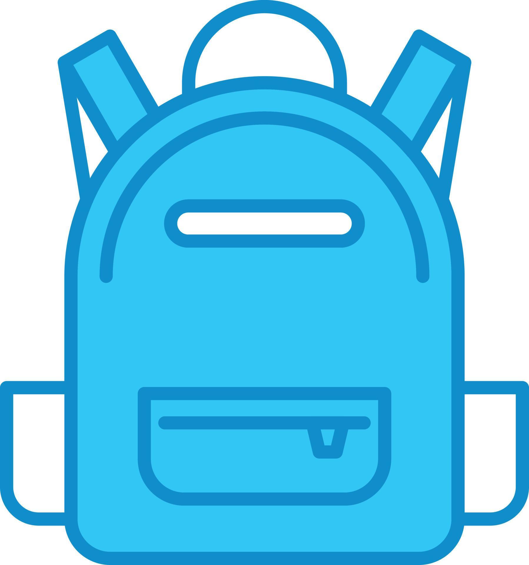 Backpack Line Filled Blue 9671935 Vector Art at Vecteezy
