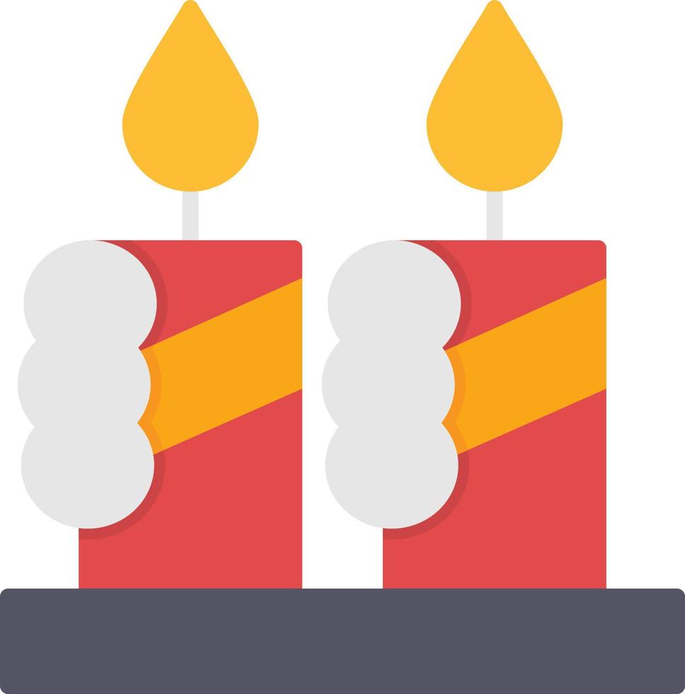 Candles Flat Icon vector