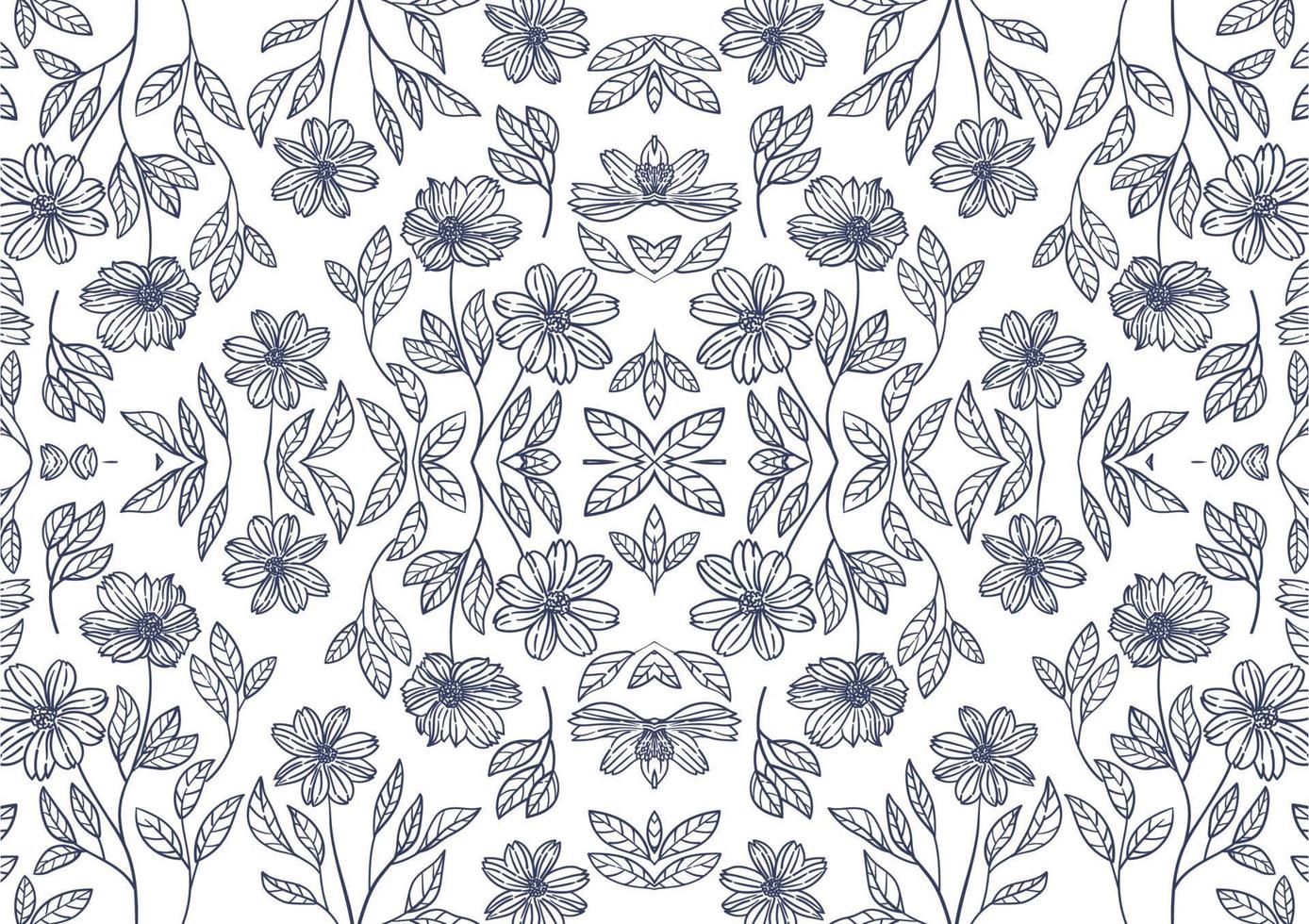 flores fondo floral vector