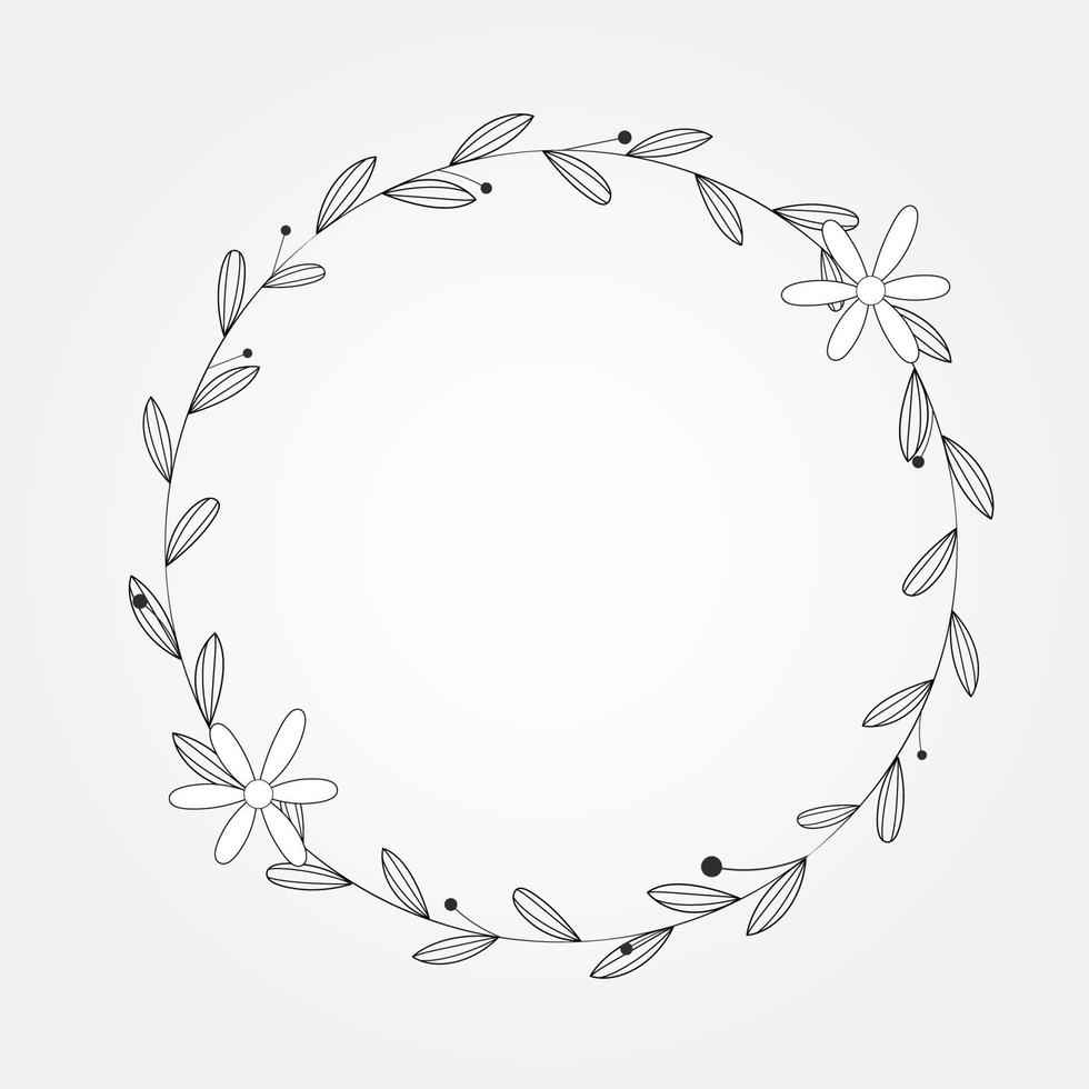 vector radial leaf botanical