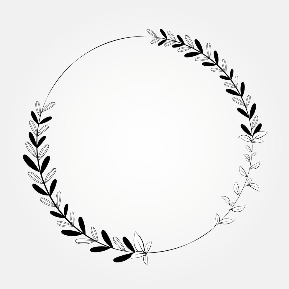 isolated frame botanical frame design vector