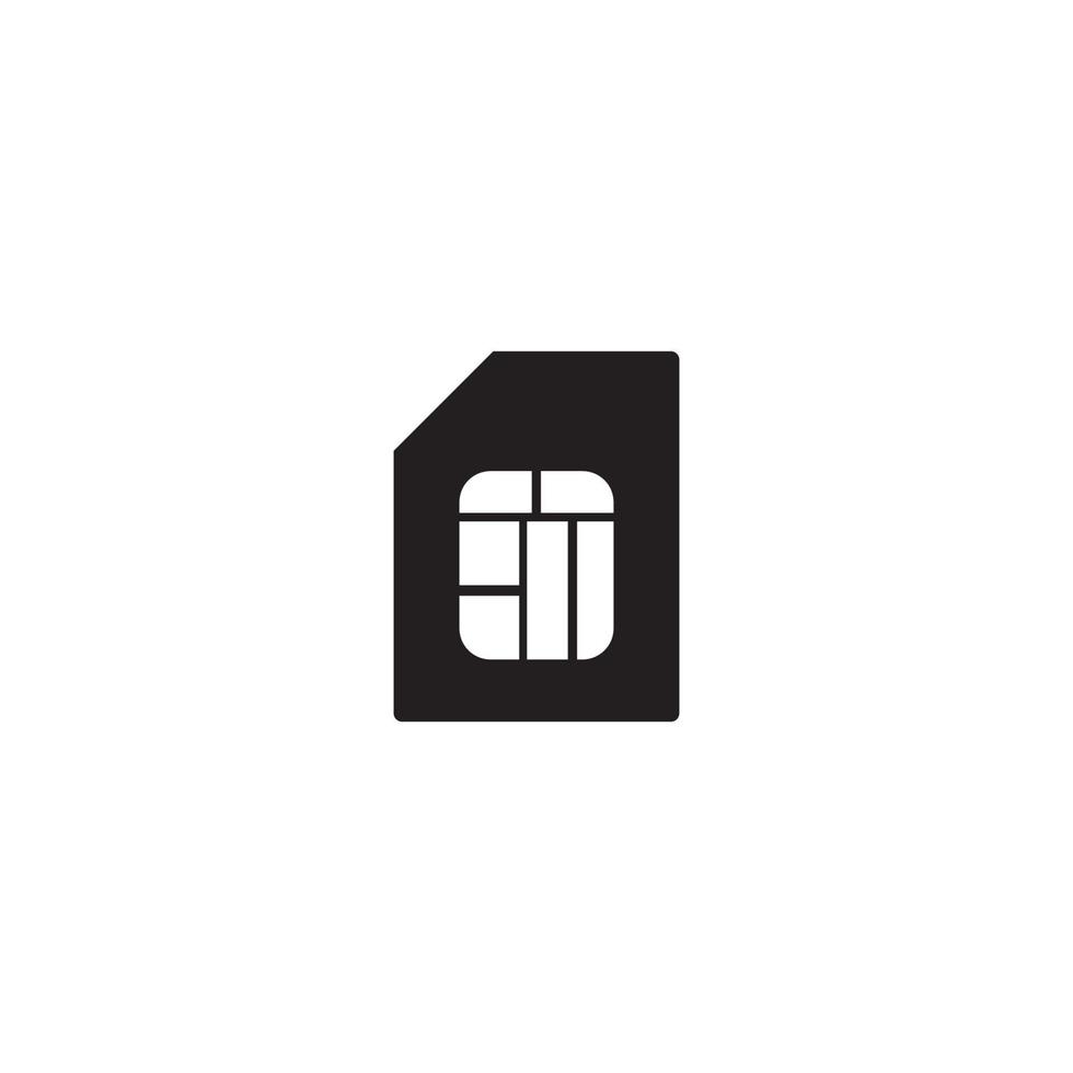 Sim card icon vector illustration design template