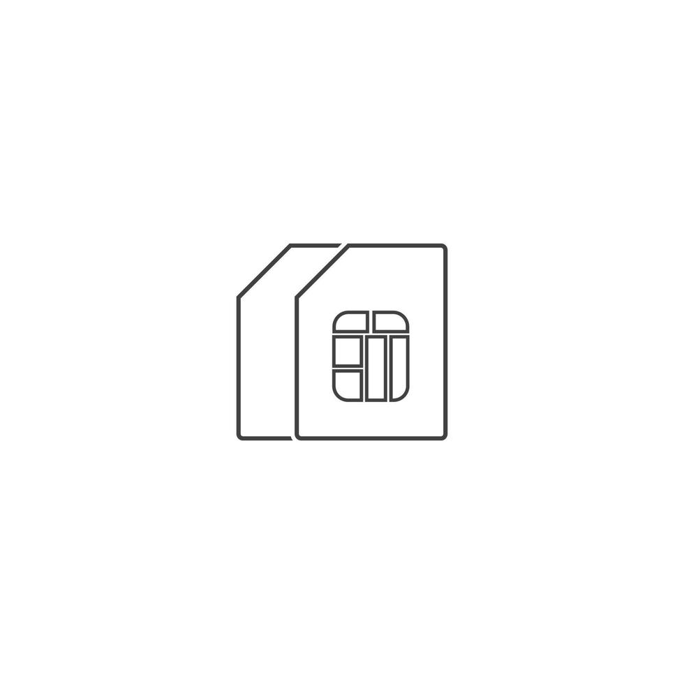 Sim card icon vector illustration design template