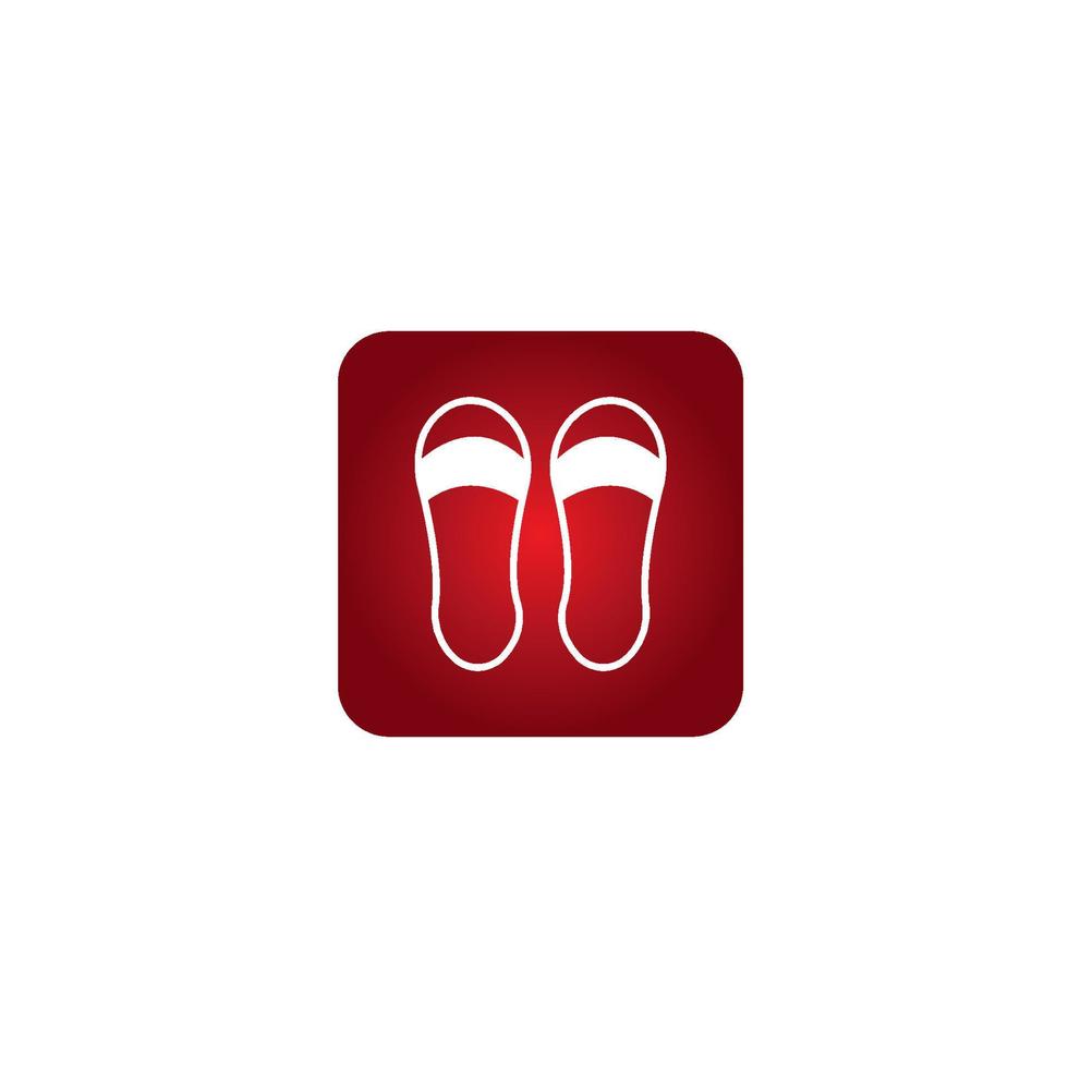 Slippers icon vector illustration template design.