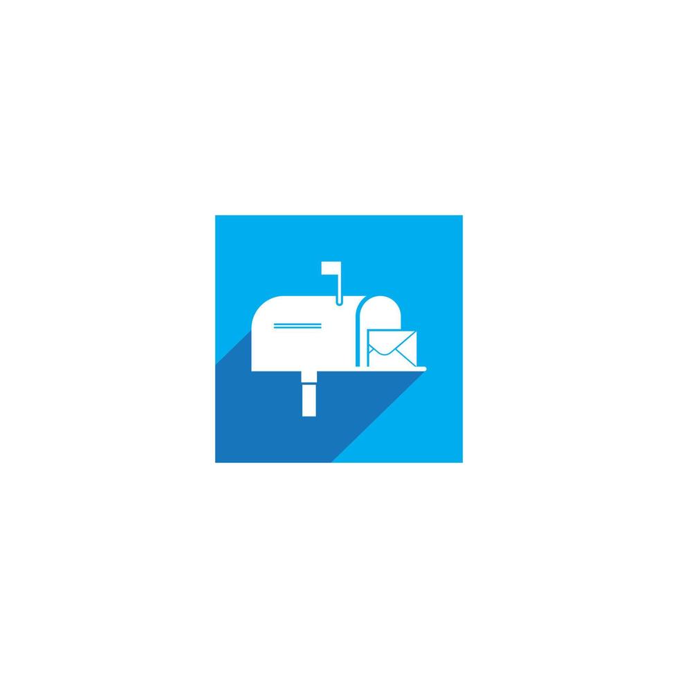 Mail box icon vector